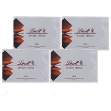 Lindt 瑞士蓮 薄片牛奶巧克力, 4盒, 125g