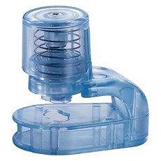 片錠劑取出器 M0459 藍色透明 聚苯乙烯樹脂、不鏽鋼 60x62mm 日本產, 1個