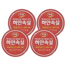 하림 하얀속살 슬림 닭가슴살 캔, 135g, 4개