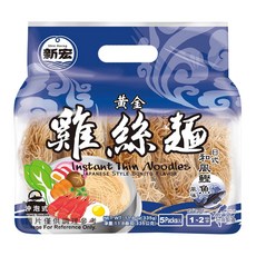 新宏 黃金雞絲麵 日式和風鰹魚風味, 335g, 1袋