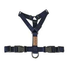 DING DONG PET 喀什米爾H型胸背帶 一般款, 海軍藍