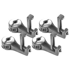 車用椅背掛鉤 G065 12 x 5.5cm, 銀色, 4個