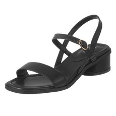 afinar 方頭軟墊繫帶涼鞋, 黑色的, 240