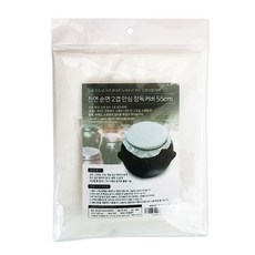 韓國產純棉雙層安心醬缸蓋 + 圓形橡皮筋套組, 1套