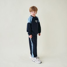 WALTONKIDS 兒童運動風拼色運動上下裝套裝