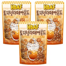 HBAF 杏仁果 太妃糖堅果拿鐵味, 120g, 3包