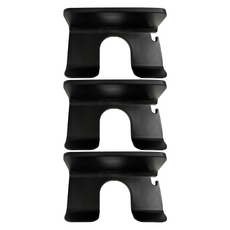 簡約插頭掛勾吹風機架 PP材質 尺寸14.5x6.5x8.5cm, 灰色/黑色 顏色隨機, 3個