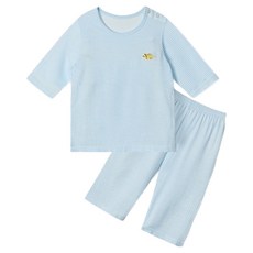unifriend 格紋恐龍莫代爾七分袖內衣上下套裝