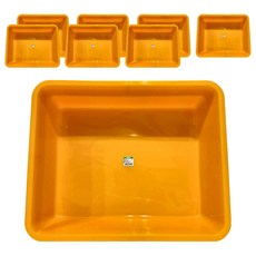 震嶸塑膠 600密林 置物籃, 黃色, 8個