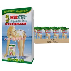 津津 蘆筍汁, 250ml, 24個