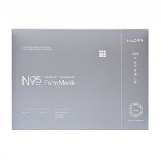 HAOFA 氣密型 N95 立體醫療口罩 S, 30片, 1組, 蒼灰綠