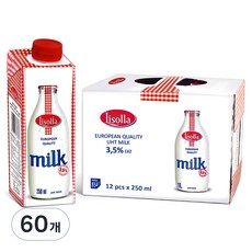 리솔라 멸균우유, 250ml, 60개