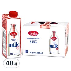 리솔라 멸균우유, 250ml, 48개