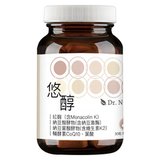 Dr. Nutri 芯漾生醫 悠醇紅麴複合膠囊, 30顆, 500mg, 1瓶