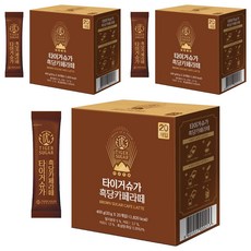 TIGER SUGAR 老虎堂 黑糖咖啡拿鐵, 3個, 20克, 20件