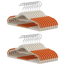 BangJiaShi 幫家適 無痕衣架 10個, 季風橙, 2組