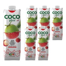 Sagiko Cocoplus 椰子水 鹹荔枝味, 6瓶, 1L