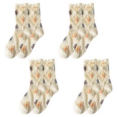 소니오 여성용 팰리스 패션 양말 4켤레 세트