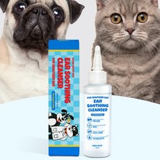붐붐포 강아지 고양이 이어 수딩 귀세정제 이어클리너, 120ml, 2개