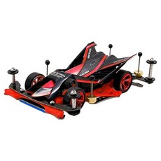 TAMIYA 田宮 Geo 滑翔機 套裝 TKC FM-A 迷你四驅車 92448, 1個, 黑色 + 紅色