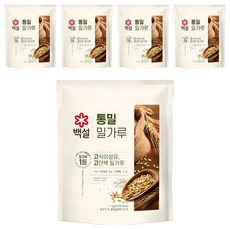 CJ BEKSUL 白雪 全麥麵粉, 5個, 1kg
