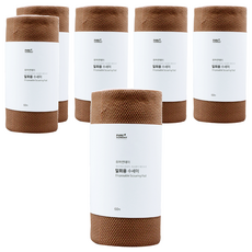 PURE SUNDAY 捲筒式一次性洗碗巾 60張 棕色, 6捲