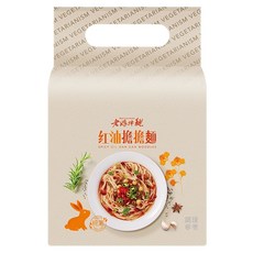 老媽拌麵 素食煮藝 紅油擔擔麵 手工提煉獨門香麻辣油 百年老廠芝麻醬 關廟細麵, 3包