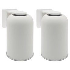 hillo Easy 304不鏽鋼免打孔彎曲磁吸漱口杯, 白色, 2個