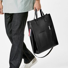 ADDEDIT Benko 斜背托特包 + 鑰匙圈, 黑色(托特包), 混合色(鑰匙圈)