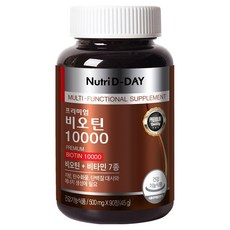 Nutri D-DAY 優質生物素維生素錠10000, 90顆, 45g, 1罐