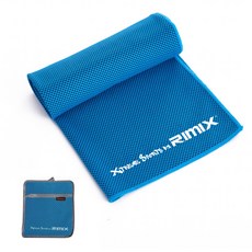 rimix 運動涼感毛巾 30 x 100 cm, 藍色, 1個