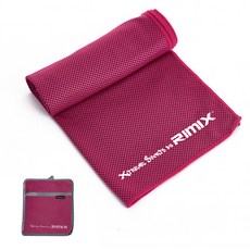 rimix 運動涼感毛巾, 紅色, 1個