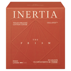 이너시아 더 프리즘 면커버 팬티라이너, 롱, 18개입, 1개