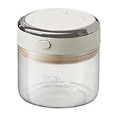 canko康扣 日系極簡 專家級單向排氣真空咖啡豆密封罐 500ml, 真空保鮮 專家推薦, 1入, 暖灰白