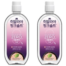 히말라야핑크솔트 무알콜 토탈케어 제로 마일드민트 구강청결제, 1.2L, 2개