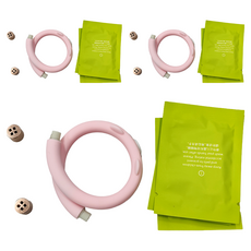 防蚊手環小熊造型兒童款 + 精油棒 Set 粉色, 30.5g, 3組