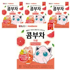 담터 포켓몬 콤부차 자몽, 5g, 30개입, 4개