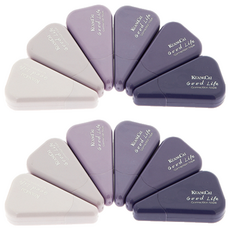 KUANGCAI 그라데이션 삼각 수정테이프 6종 세트, 라일락, 2세트