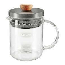 Driver 冷熱兩用沖茶壺, 透明, 400ml, 1個