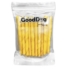 GoodDog 古德狗 磨磨牛系列 牛皮起士細捲, 100%純牛皮 安心手作 140g, 原味, 1包
