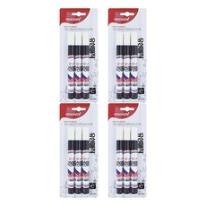 monAmi 油性麥克筆 3支, 黑色, 12入