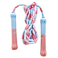 OMG 兒童初學竹節跳繩 初學專用可調節跳繩, 尼羅藍粉, 1個