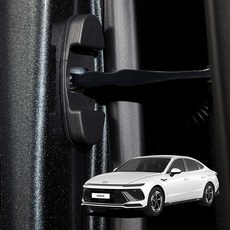 MAYTON 改裝車門限位器保護蓋 4件組, 黑色, 現代 Sonata The Edge