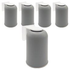 hillo Easy 304不鏽鋼免鑽孔倒掛磁吸漱口杯, 灰色, 5個