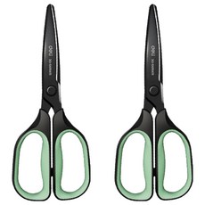 deLi 得力 3D黑刃剪刀, 綠色, 2個