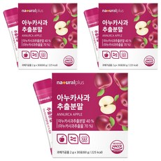내츄럴플러스 아누카사과 추출분말 스틱 30p, 3개