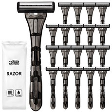 comet 三層刀片拋棄式刮鬍刀, 20入, 1個
