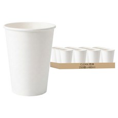 CLEAN 克林 環保紙杯 480ml, 50個, 5包