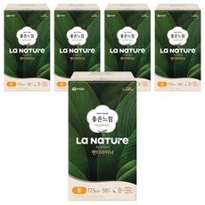 라네이처 좋은느낌 네이처백 팬티라이너, 롱, 56개입, 5개
