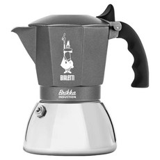 BIALeTTI 拜雷提 加壓電火摩卡壺 4杯份, 複合金 灰色, 1個